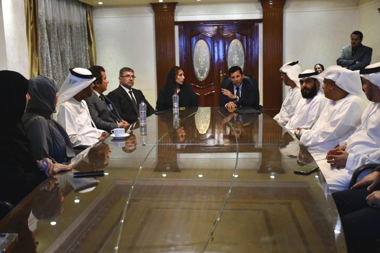 وزير الشباب المصري والأمين العام لـ"زايد العليا" يبحثان خطة العمل المستقبلية لمراكز التخاطب بمصر 1 وزير الشباب المصري والأمين العام لـ"زايد العليا" يبحثان خطة العمل المستقبلية لمراكز التخاطب بمصر
