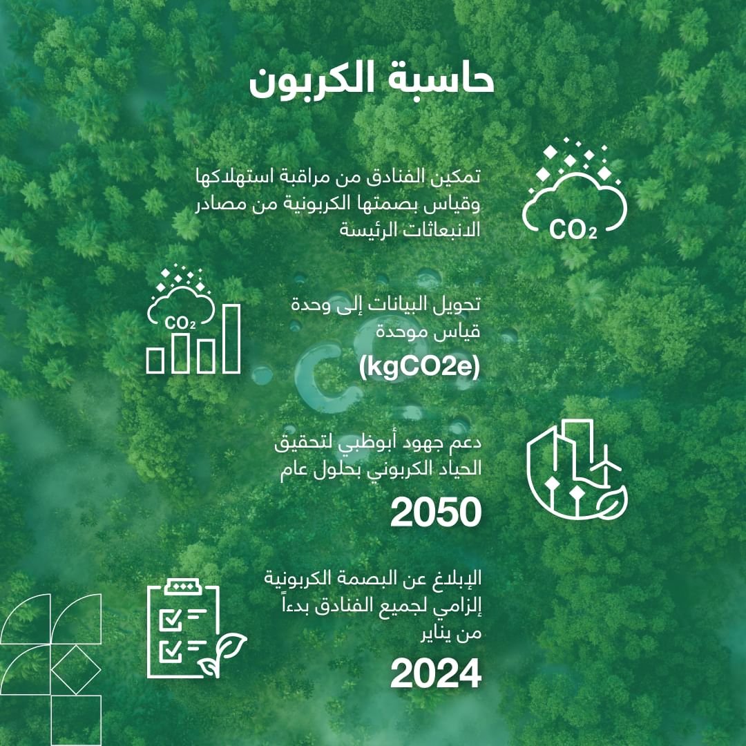 سوق السفر العربي .. " سياحة أبوظبي " تستعرض أداة احتساب البصمة الكربونية للفنادق 1 سوق السفر العربي .. " سياحة أبوظبي " تستعرض أداة احتساب البصمة الكربونية للفنادق