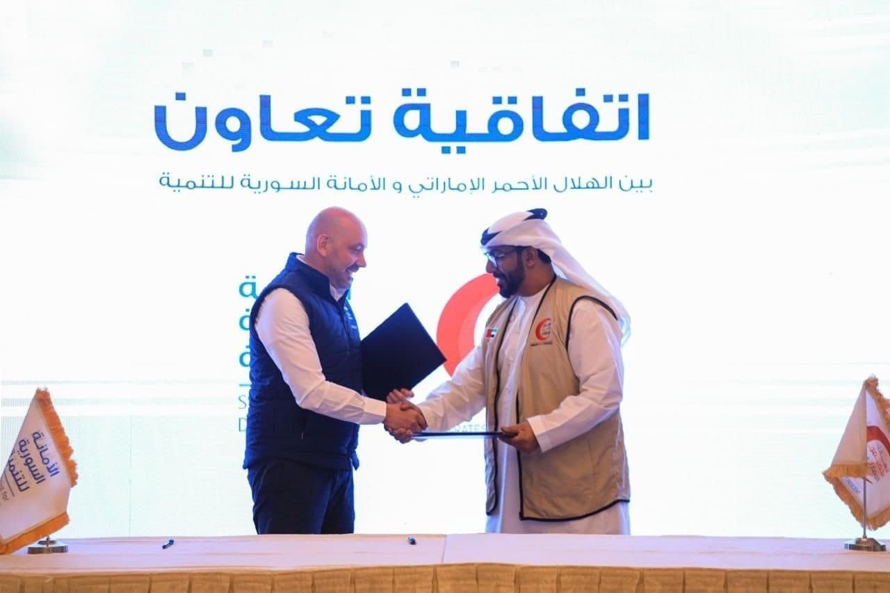 الهلال الأحمر الإماراتي يدشن مرحلة جديدة من مشاريعه التنموية للمتأثرين من زلزال سوريا 1 الهلال الأحمر الإماراتي يدشن مرحلة جديدة من مشاريعه التنموية للمتأثرين من زلزال سوريا