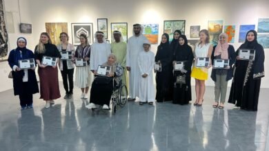محمد بن كايد القاسمي يفتتح معرض "اكتشاف المواهب" في رأس الخيمة