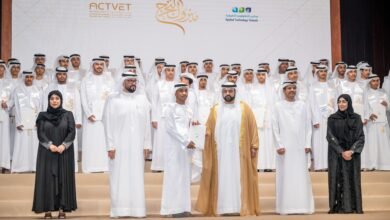 محمد الشرقي يشهد حفل تخريج 85 طالبًا من مدارس التكنولوجيا التطبيقية بالفجيرة