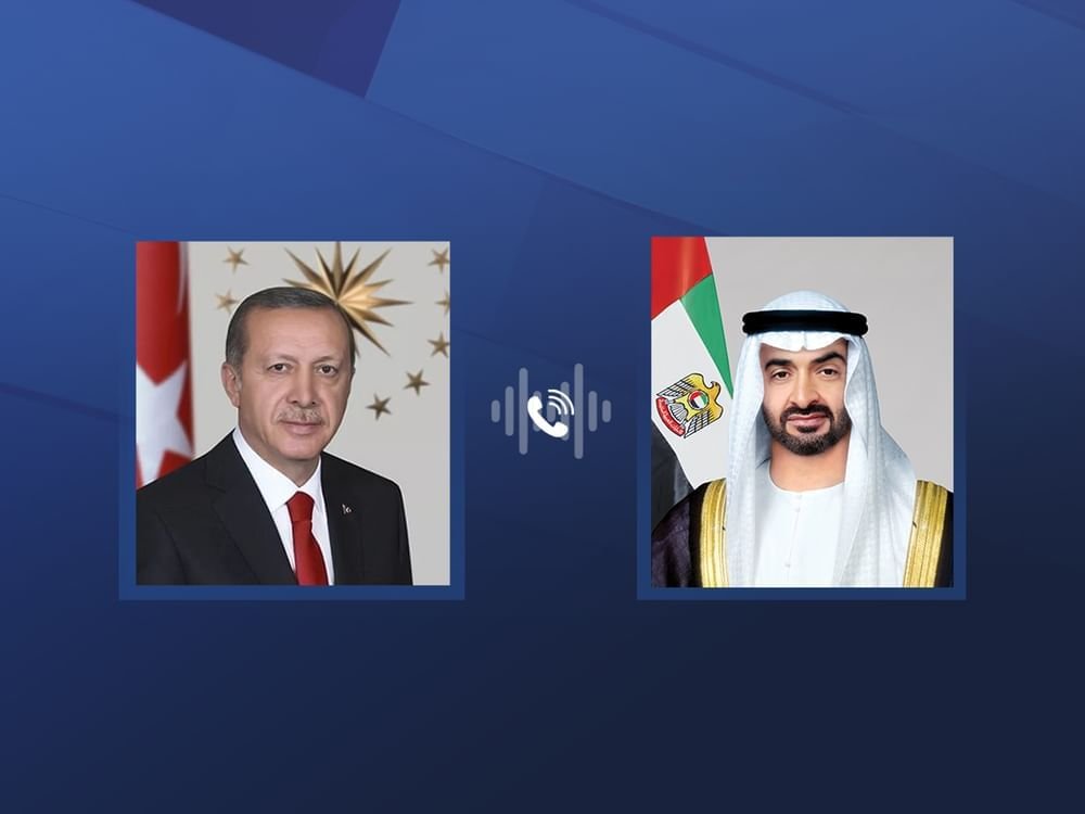 رئيس الدولة والرئيس التركي يتبادلان هاتفياً التهاني بعيد الأضحى المبارك 1 رئيس الدولة والرئيس التركي يتبادلان هاتفياً التهاني بعيد الأضحى المبارك