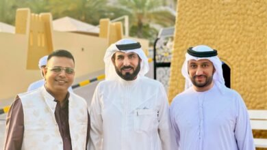 طالب بن صقر القاسمي يستقبل مدير عام شرطة غورجات الهندية