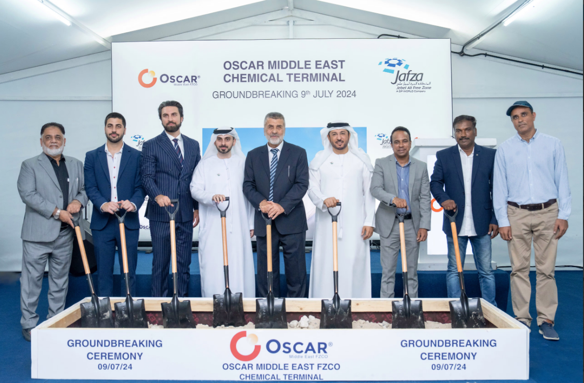 أوسكار الشرق الأوسط تبدأ أعمال بناء محطة للسوائل السائبة في جافزا بتكلفة 150 مليون درهم 1 أوسكار الشرق الأوسط تبدأ أعمال بناء محطة للسوائل السائبة في جافزا بتكلفة 150 مليون درهم