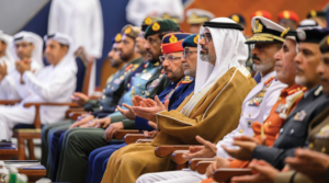 خالد بن محمد بن زايد يشهد حفل تخريج الدورة المشتركة الـ 33 لكلية القيادة والأركان المشتركة