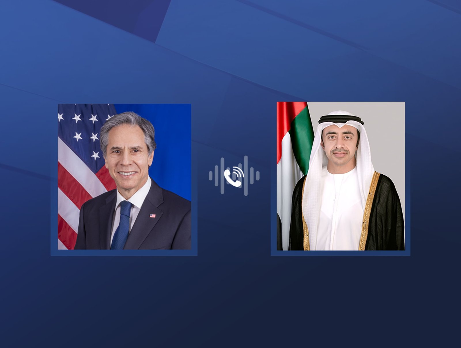 عبدالله بن زايد وبلينكن يبحثان هاتفيا التطورات بالمنطقة وجهود التوصل إلى وقف لإطلاق النار في غزة 1 عبدالله بن زايد وبلينكن يبحثان هاتفيا التطورات بالمنطقة وجهود التوصل إلى وقف لإطلاق النار في غزة