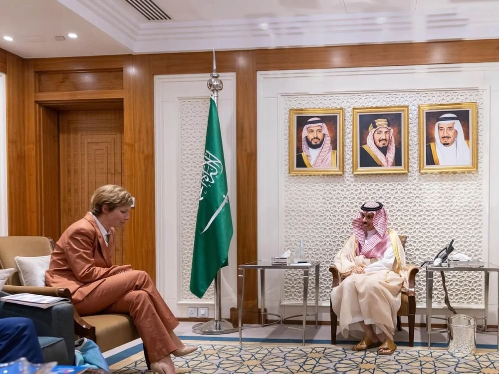 وزير الخارجية السعودي يبحث مع مسؤولة فرنسية العلاقات الثنائية والمستجدات الأقليمية 1 وزير الخارجية السعودي يبحث مع مسؤولة فرنسية العلاقات الثنائية والمستجدات الأقليمية