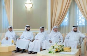 عبد الله بن سالم القاسمي يستقبل وفد نادي الشارقة الثقافي للشطرنج