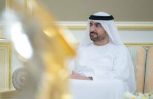 عبد الله بن سالم القاسمي يستقبل وفد نادي الشارقة للصقارين