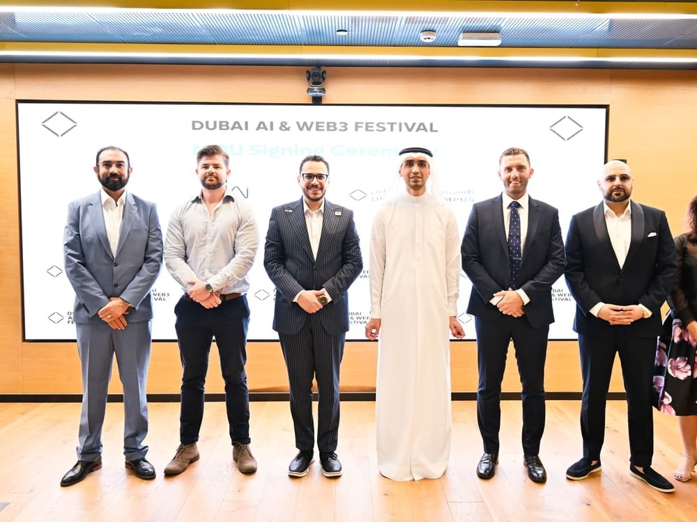 "مهرجان دبي للذكاء الاصطناعي والويب 3" يوقع (6) اتفاقيات شراكة مع شركات عالمية 1 "مهرجان دبي للذكاء الاصطناعي والويب 3" يوقع (6) اتفاقيات شراكة مع شركات عالمية