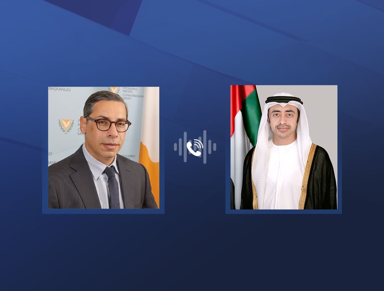 عبدالله بن زايد ووزير خارجية قبرص يبحثان هاتفيا التطورات في المنطقة 1 عبدالله بن زايد ووزير خارجية قبرص يبحثان هاتفيا التطورات في المنطقة