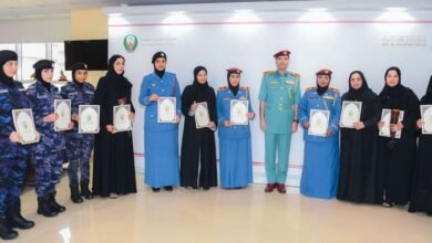 شرطة رأس الخيمة تحتفي بيوم المرأة الإماراتية