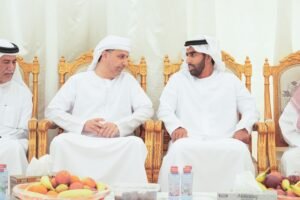 خالد بن سعود القاسمي يعزي في وفاة خلود العوضي وسلمى المهيري