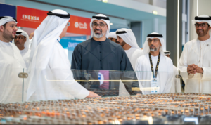 خالد بن محمد بن زايد يشهد جانباً من فعاليات المعرض والمؤتمر العالمي للمرافق 2024