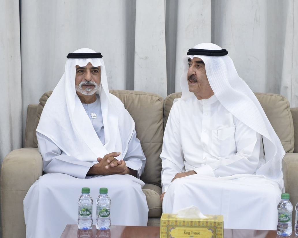 حاكم أم القيوين يتقبل تعازي نهيان بن مبارك بوفاة الشيخ عبدالله بن أحمد المعلا 1 حاكم أم القيوين يتقبل تعازي نهيان بن مبارك بوفاة الشيخ عبدالله بن أحمد المعلا