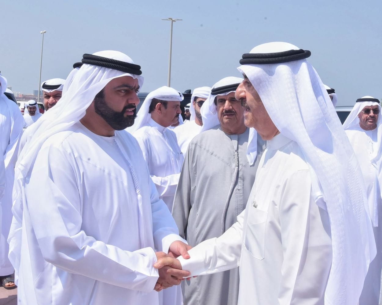 حاكم أم القيوين يتقبل تعازى ولى عهد الفجيرة فى وفاة الشيخ عبدالله بن أحمد المعلا 1 حاكم أم القيوين يتقبل تعازى ولى عهد الفجيرة فى وفاة الشيخ عبدالله بن أحمد المعلا