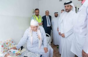 سلطان بن أحمد القاسمي يدشن حملة القلوب الصغيرة والعيون في المستشفى الوطني بجمهورية قيرغيزستان