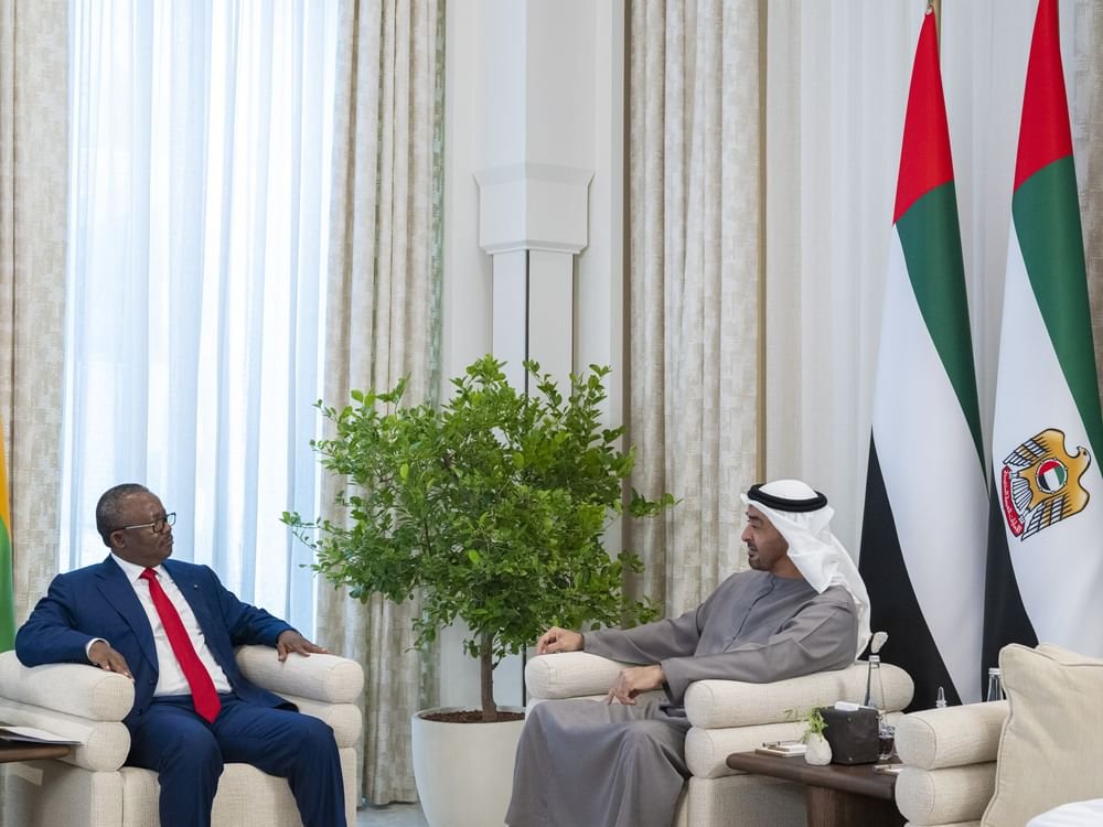 رئيس الدولة ورئيس غينيا بيساو يبحثان علاقات التعاون بين البلدين 1 رئيس الدولة ورئيس غينيا بيساو يبحثان علاقات التعاون بين البلدين