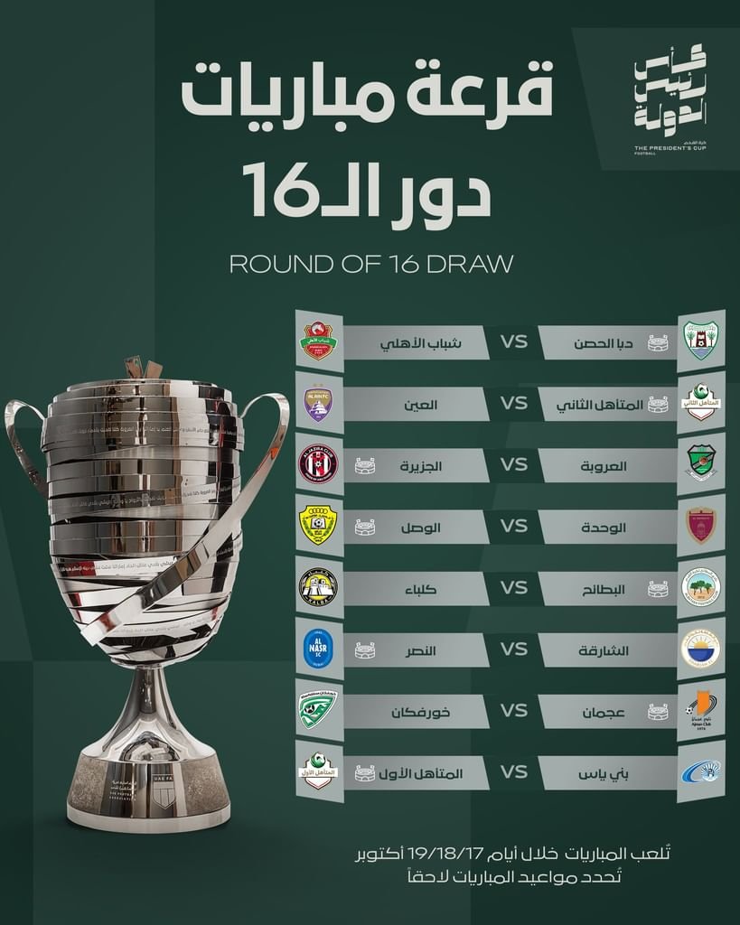 اتحاد الكرة يجري قرعة دور الـ 16 لكأس رئيس الدولة 1 اتحاد الكرة يجري قرعة دور الـ 16 لكأس رئيس الدولة