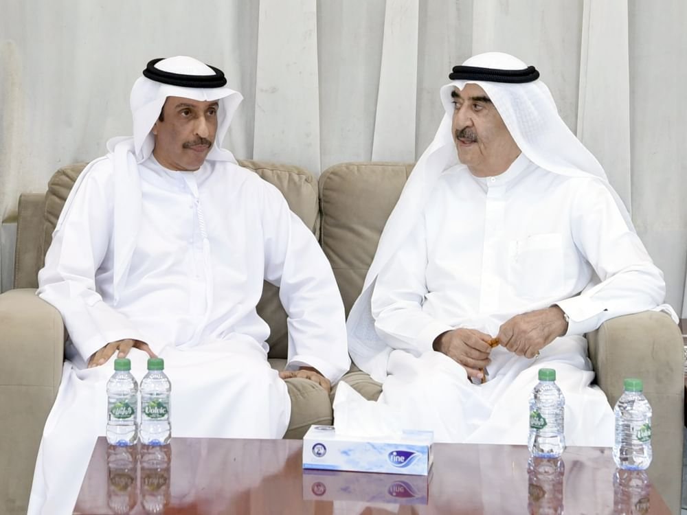 حاكم أم القيوين يتقبل تعازي القائد العام لشرطة عجمان في وفاة عبدالله بن أحمد المعلا 1 حاكم أم القيوين يتقبل تعازي القائد العام لشرطة عجمان في وفاة عبدالله بن أحمد المعلا