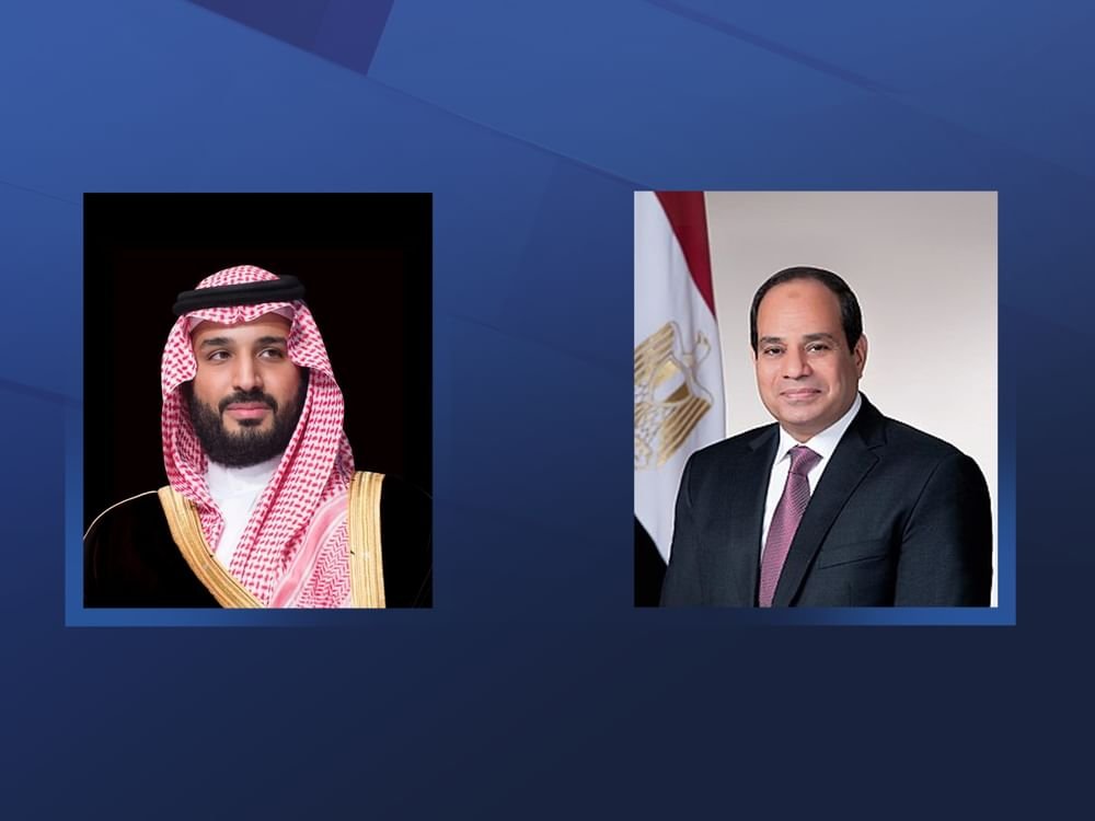 الرئيس المصري وولي العهد السعودي يؤكدان ضرورة الوقف الفوري لإطلاق النار بغزة 1 الرئيس المصري وولي العهد السعودي يؤكدان ضرورة الوقف الفوري لإطلاق النار بغزة