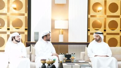 ولي عهد رأس الخيمة يستقبل مدير عام هيئة الرياضة للاطلاع على أهم الخطط التطويرية