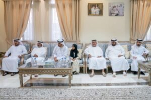 حاكم الشارقة يزور والي منطقة وادي الحلو