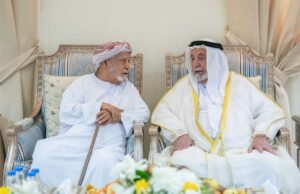 حاكم الشارقة يزور والي منطقة وادي الحلو