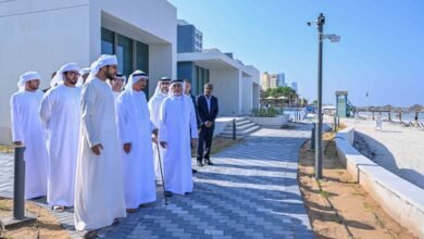 حميد بن راشد يتفقد مشروع توسعات فندق عجمان