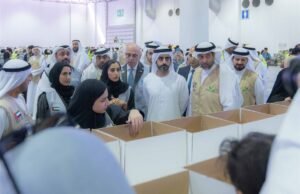 سالم بن عبدالرحمن القاسمي يشارك في حملة "الإمارات معك يا لبنان" بإكسبو الشارقة