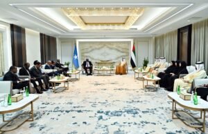 صقر غباش يبحث التعاون البرلماني مع رئيس مجلس الشعب الصومالي