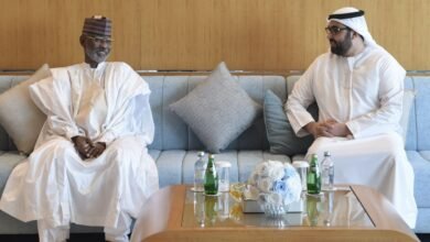ولى عهد أم القيوين يستقبل سفير تشاد