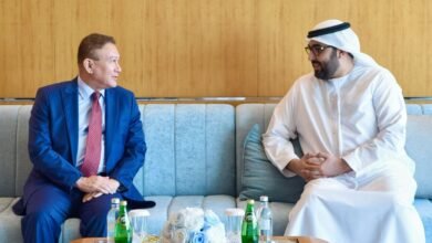 ولي عهد أم القيوين يستقبل سفير كازاخستان