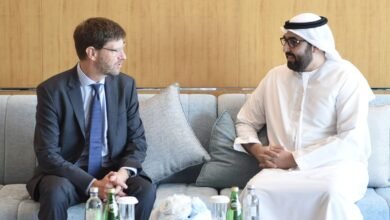 ولي عهد أم القيوين يستقبل سفير مملكة الدنمارك