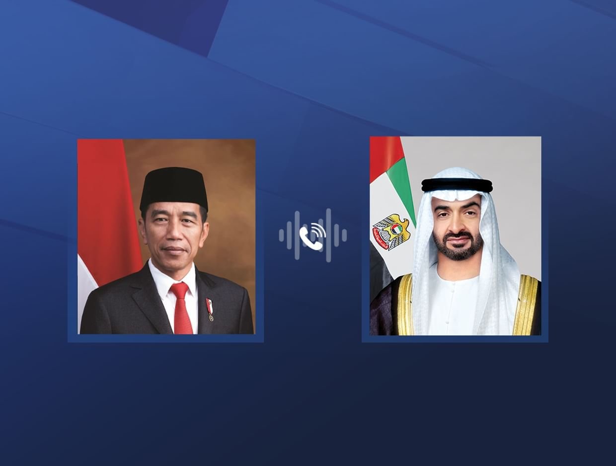 رئيس الدولة يتلقى اتصالاً هاتفياً من الرئيس الإندونيسي 1 رئيس الدولة يتلقى اتصالاً هاتفياً من الرئيس الإندونيسي