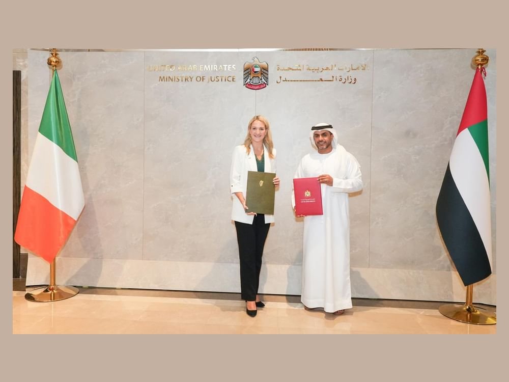 وزارة العدل توقع إتفاقيتي تعاون مع إيرلندا 1 وزارة العدل توقع إتفاقيتي تعاون مع إيرلندا