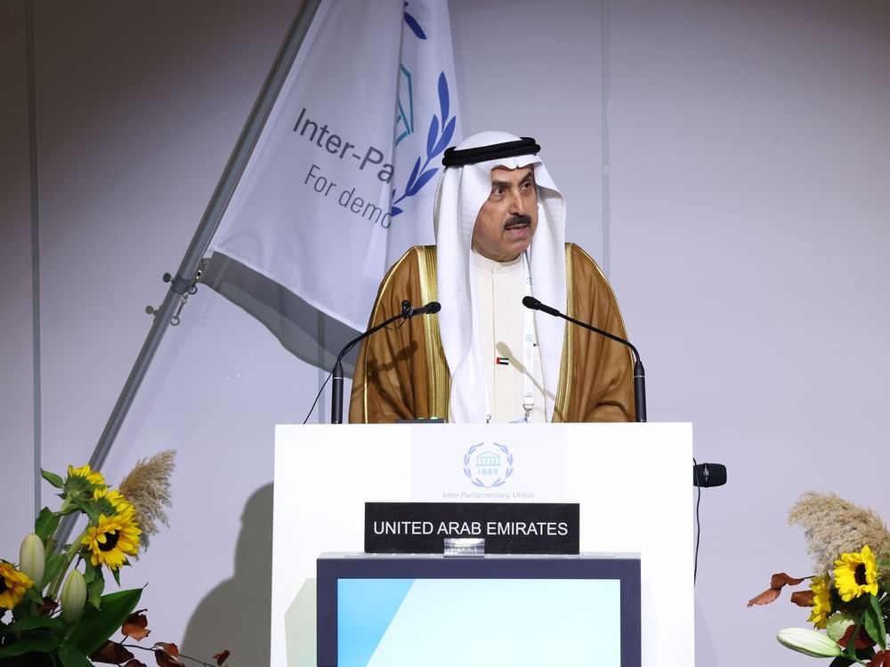 في كلمة الإمارات أمام الجمعية 149 للاتحاد البرلماني الدولي بجنيف .. صقر غباش يؤكد أهمية التكنولوجيا والابتكار 1 في كلمة الإمارات أمام الجمعية 149 للاتحاد البرلماني الدولي بجنيف .. صقر غباش يؤكد أهمية التكنولوجيا والابتكار