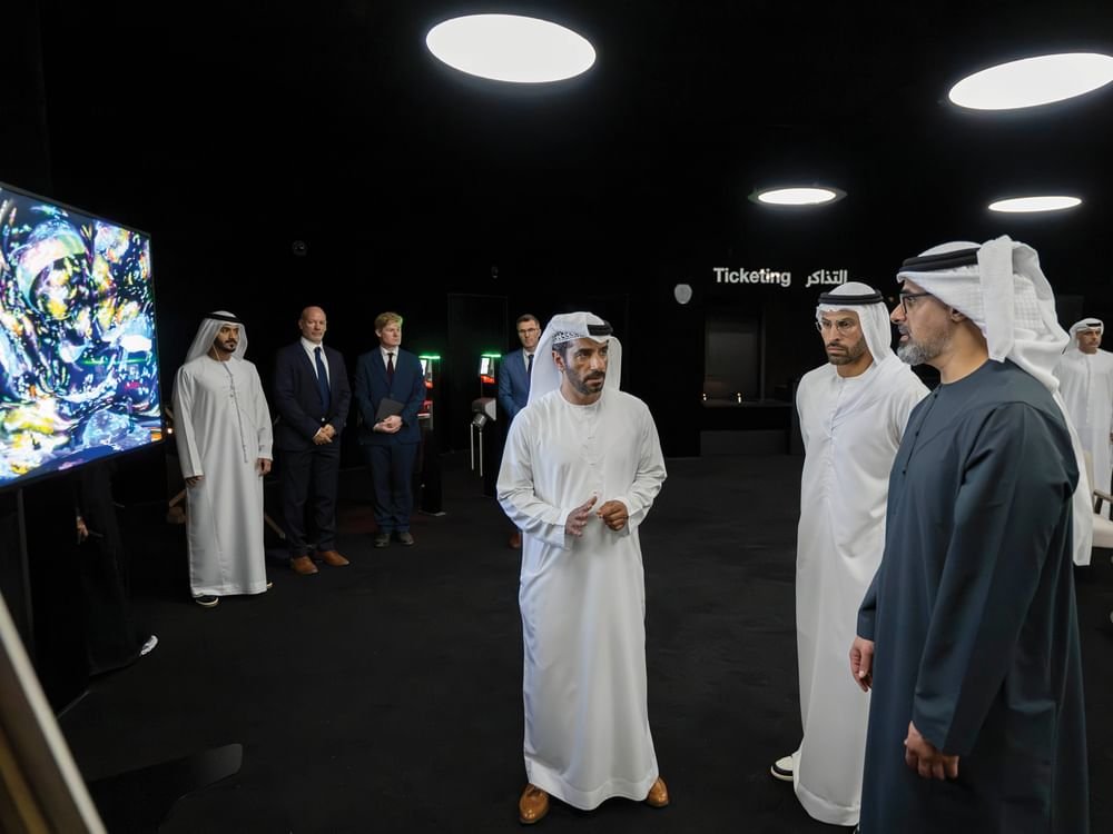 خالد بن محمد بن زايد يطلع على مستجدات المنطقة الثقافية في السعديات 1 خالد بن محمد بن زايد يطلع على مستجدات المنطقة الثقافية في السعديات