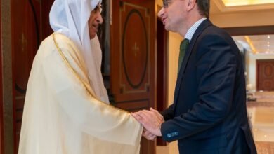 سعود بن صقر يستقبل سفير فرنسا وقنصلها العام