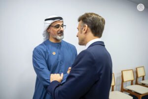 ولي عهد أبوظبي يبحث تعزيز العلاقات الثنائية مع رئيس فرنسا على هامش أعمال قمة مجموعة العشرين