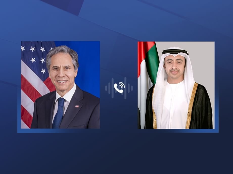 عبدالله بن زايد وبلينكن يبحثان هاتفيا التطورات في المنطقة 1 عبدالله بن زايد وبلينكن يبحثان هاتفيا التطورات في المنطقة