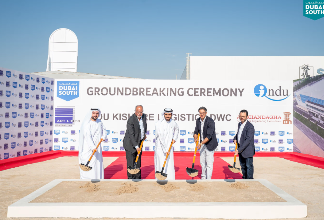 دبي الجنوب وINDU Kishore Logistics تضعان حجر الأساس لمنشأة جديدة في المنطقة اللوجستيّة 1 دبي الجنوب وINDU Kishore Logistics تضعان حجر الأساس لمنشأة جديدة في المنطقة اللوجستيّة