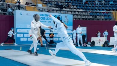 انطلاق منافسات الدور التمهيدي لكأس العالم لمبارزة الآيبيه للسيدات في الفجيرة