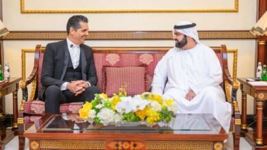 ولي عهد الفجيرة يلتقي طارق الكندري