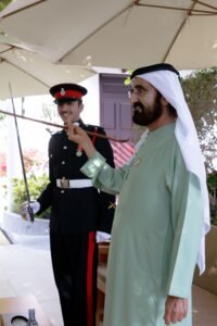 نائب رئيس الدولة يلتقي محمد بن راشد بن محمد بن راشد ويهنئه بالتخرج بتفوق من أكاديمية ساندهيرست العسكرية
