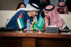 عبدالله بن زايد يشارك في الاجتماع الوزاري الدولي الموسع حول سوريا في العقبة