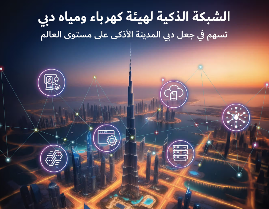 الشبكة الذكية للكهرباء والمياه تدعم رؤية دبي في أن تكون المدينة الأذكى والأكثر سعادة في العالم 1 الشبكة الذكية للكهرباء والمياه تدعم رؤية دبي في أن تكون المدينة الأذكى والأكثر سعادة في العالم