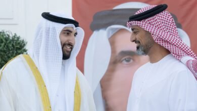 عمار بن حميد يحضر أفراح القواسم والغرير