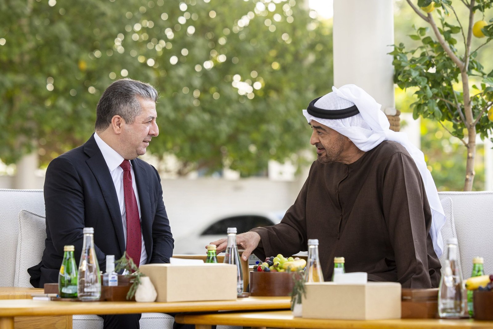 رئيس الدولة يستقبل رئيس حكومة إقليم كردستان العراق 1 رئيس الدولة يستقبل رئيس حكومة إقليم كردستان العراق