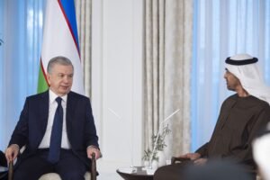 رئيس الدولة ورئيس أوزبكستان يبحثان علاقات البلدين